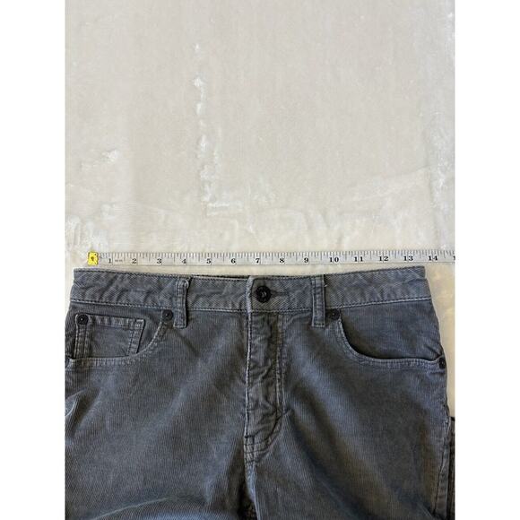 Quicksilver Corduroy Pant Men's Size 26 Straight Fit Gray 5 Pocket - Picture 3 of 9